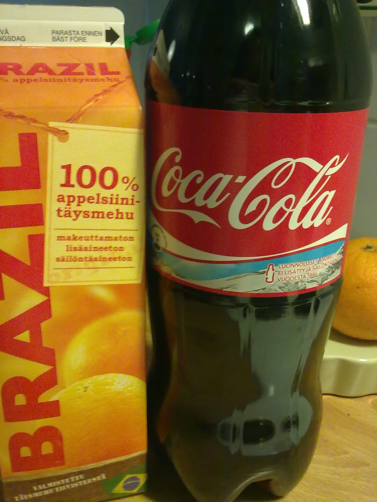 Apelsinjuice vs. Coca-Cola