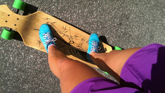 longboarding till gymmet