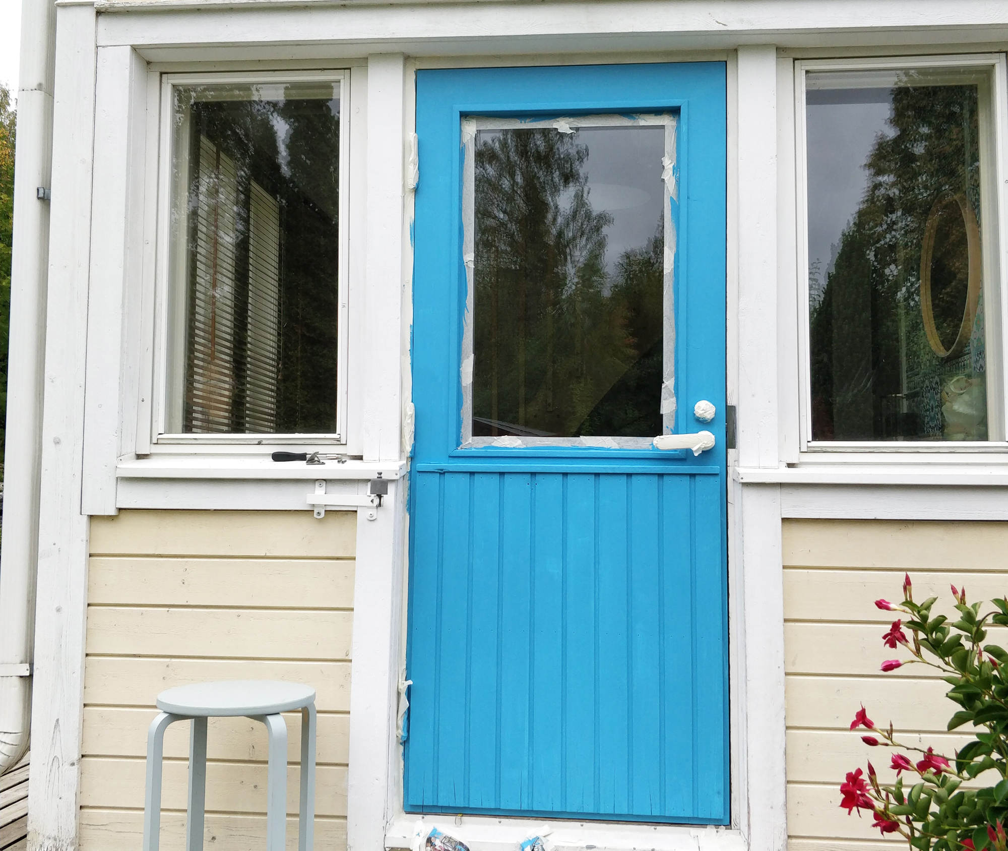 blå dörren
